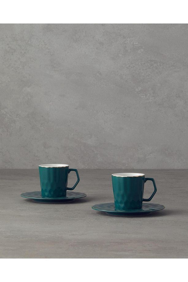 Hestia New Bone China 4 Parça 2 Kişilik Kahve Fincan Takımı - 2