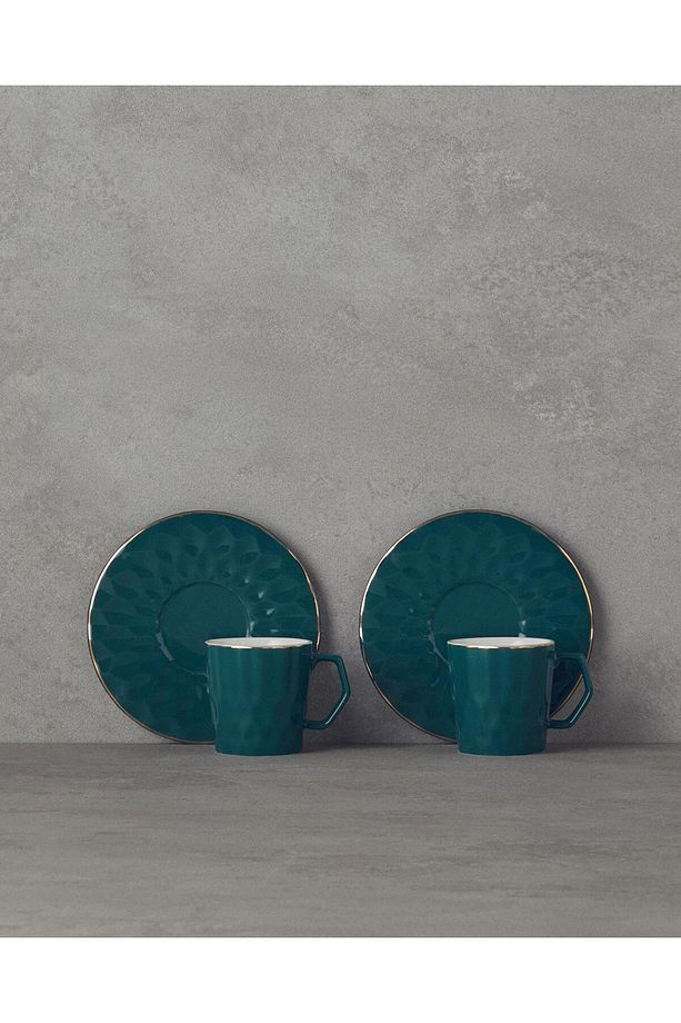 Hestia New Bone China 4 Parça 2 Kişilik Kahve Fincan Takımı - 1