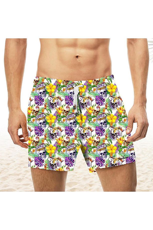 Nbs039c - Bone Purple Erkek Deniz Şortu - 1