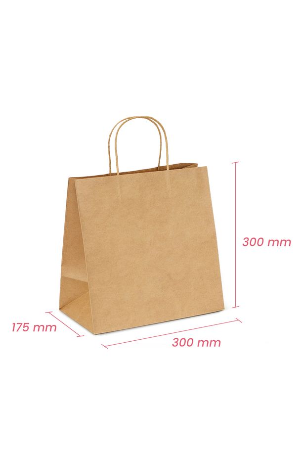 KRAFT KAĞIT ÇANTA/POŞETİ 50 ADET 29X15X29 - 2