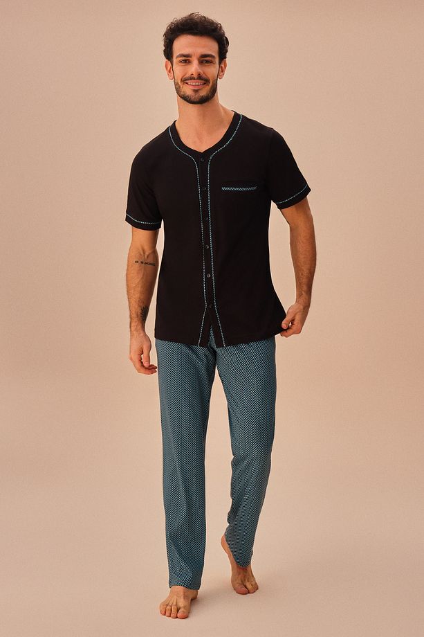 Davin Erkek Maskülen Pijama Takımı - 3