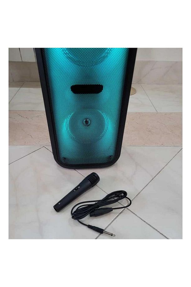 Mikrofonlu Bluetooth Hoparlör Led Işıklı Sd Kart Fm Usb Ve Mikrofon Girişli Speaker - 8