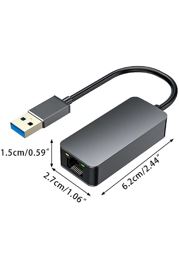 4743 Usb To Ethernet 2500Mbps 2.5G Lan İnternet Çevirici Dönüştürücü Adaptör - 2