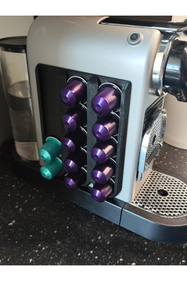 حامل كبسولات أسود متوافق مع نسبريسو - 1