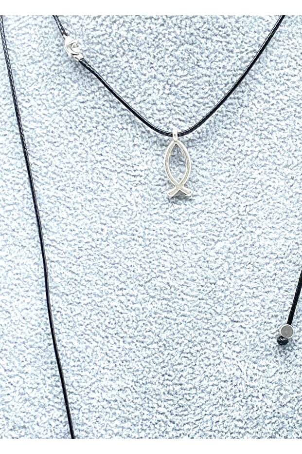 MİNİMAL SONSUZLUK VE  ŞANS  İP KOLYE - 2