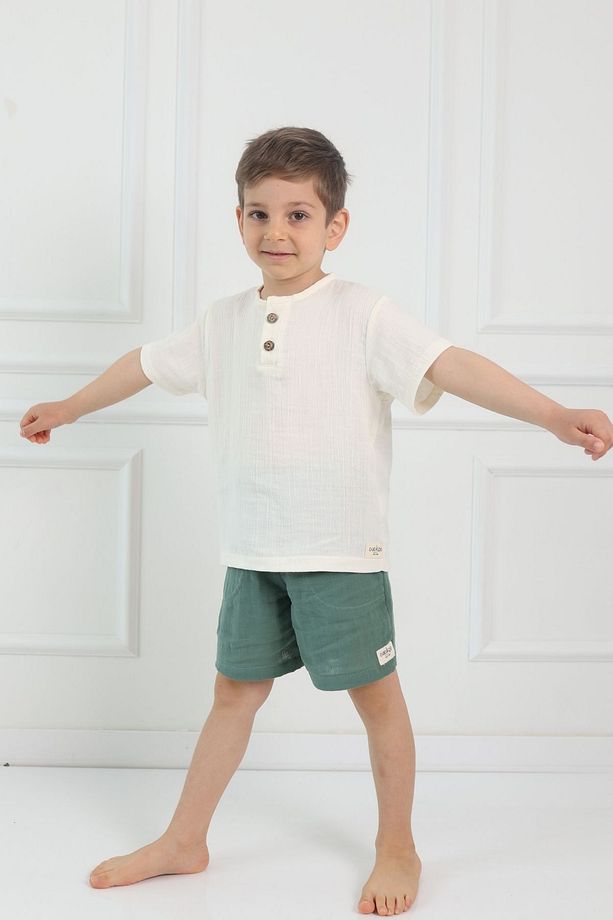 Çocuk Şort Müslin Kumaş - 2