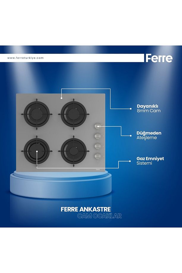 FryArt Basic Ankastre Set Gri - 3