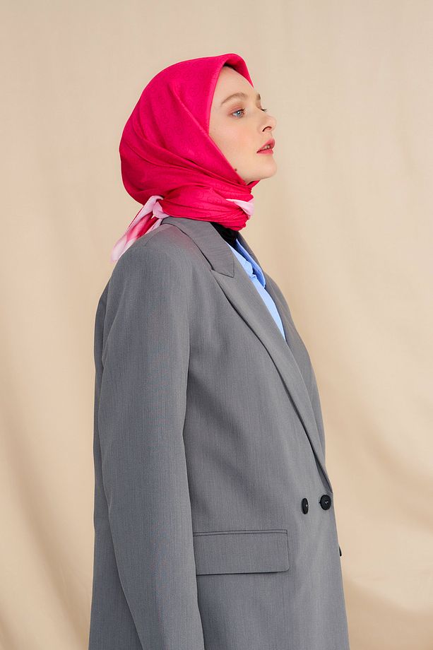 Mk Pamuk Eşarp Fuşya - 2