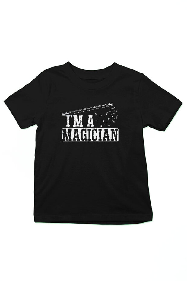 Magician Black Unisex Kids T-Shirt T-Shirt