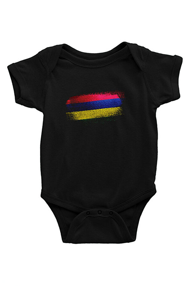 Mauritius Black Unisex Baby Body - Zıbın