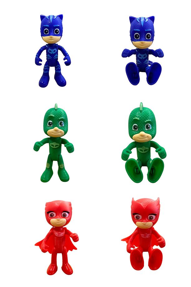 PİJAMASKELİLER SETİ BOYAMA KİTABI + STİCKER + MASKE + 3 ADET PİJAMASKELİLER FİGÜRÜ - 3