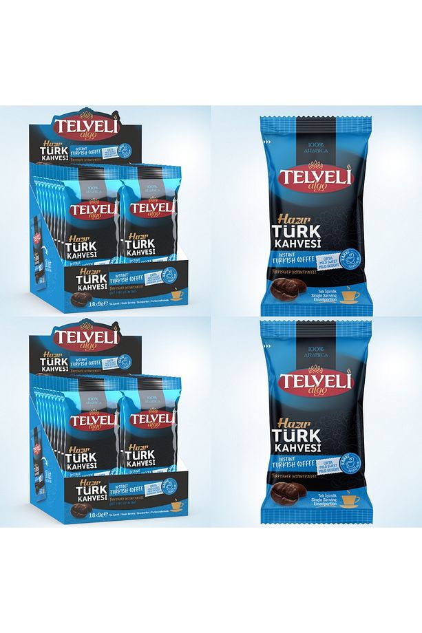 Hazır Türk Kahvesi 9 gr Orta Şekerli Algo Telveli 12 X10 = 120 Adet - 2