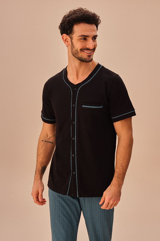 Davin Erkek Maskülen Pijama Takımı - 4