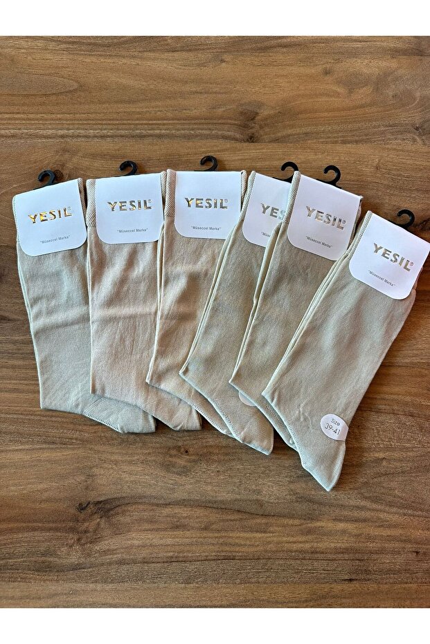 6-Piece 100% Gaze Cotton Men's Socks Healthy Like No Toe Seamless