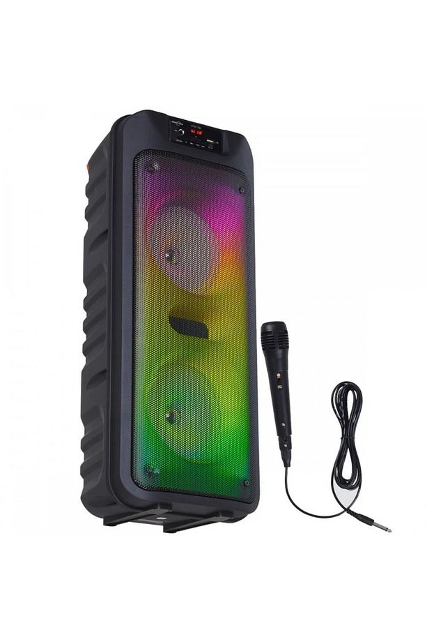 Mikrofonlu Bluetooth Hoparlör Led Işıklı Sd Kart Fm Usb Ve Mikrofon Girişli Speaker - 2