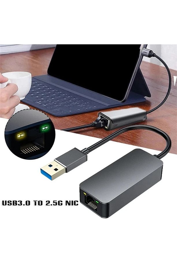 4743 Usb To Ethernet 2500Mbps 2.5G Lan İnternet Çevirici Dönüştürücü Adaptör - 4