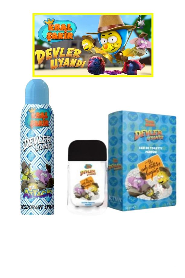 Şakir Devler Uyandı Erkek Çocuk EDT 50 ml Parfüm + 150 ml Deodorant Seti - 1
