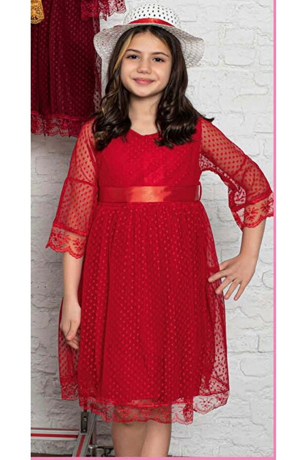 Girl's April 23 Dress with Lace Hat