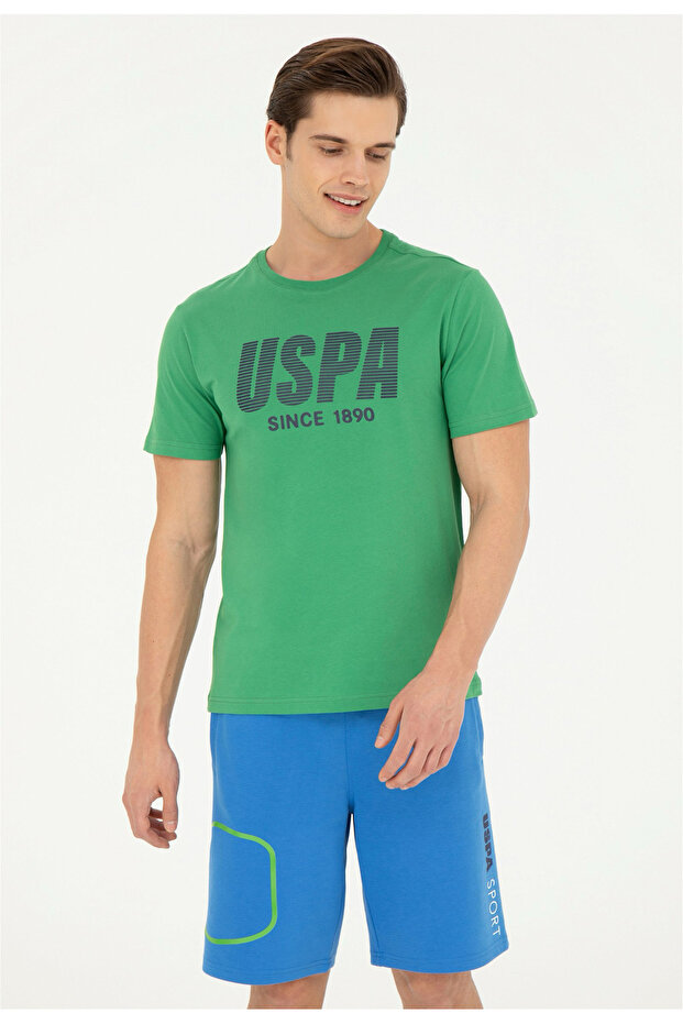 US Polo AssnCrew Neck Green Men's T-shirt TEVER