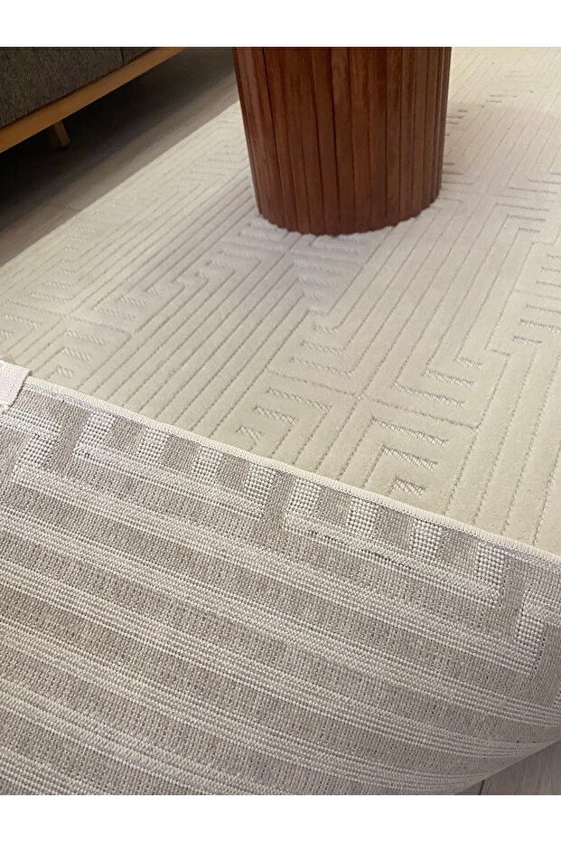Krem İskandinav halı - 4