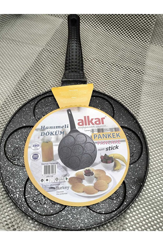 28 Cm Granite Pancake Pan with Face Emoji