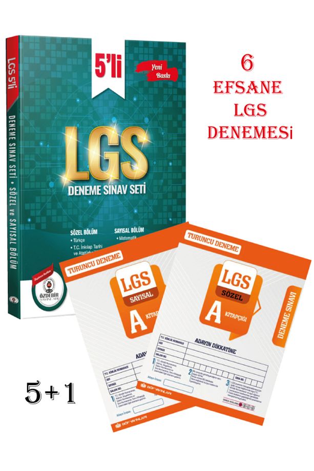 8.Sınıf LGS 5+1 Efsane Deneme Seti Özdebir Yayınları (Güncel Baskı) - 3