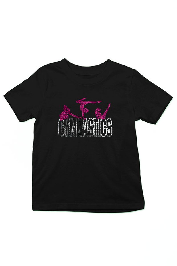 Gymnastics Black Unisex Kids T-Shirt T-Shirt
