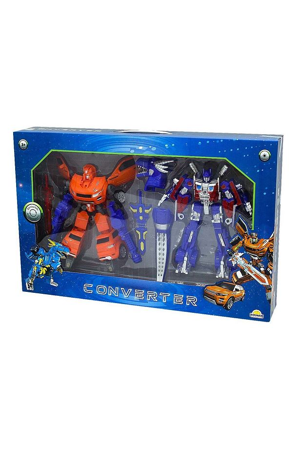 Işıklı 2'li Power Robot Transformer Dönüşen Araçlar - 4