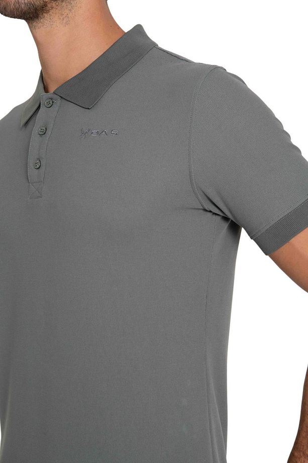 2astea0404 - Teal Polo Yaka Erkek Tişört - 5