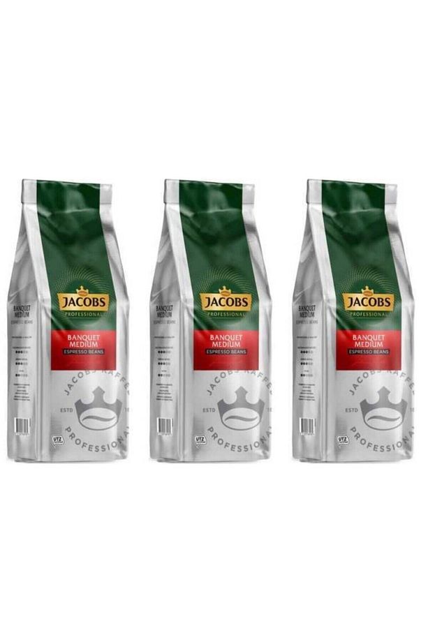 Banquet Medium Espresso Beans Çekirdek Kahve 1000 Gr X 3 Paket - 1