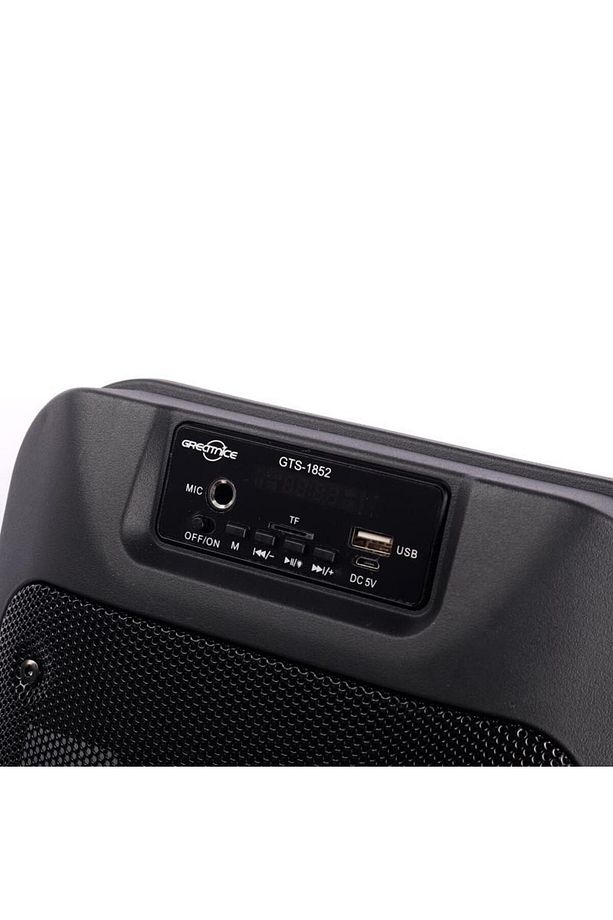 MİKROFONLU BLUETOOTH HOPARLÖR LED IŞIKLI TAŞINABİLİR ŞARJLI SES SİSTEMİ TF KART USB FM RADYO - 4