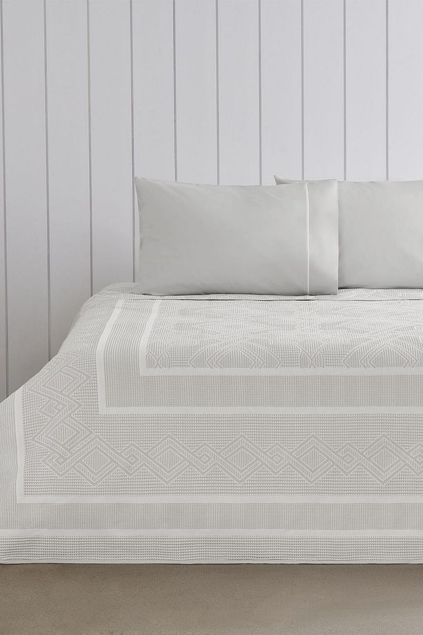 Jakarlı Pike Takımı Anette Gri Tek Kişilik - 3