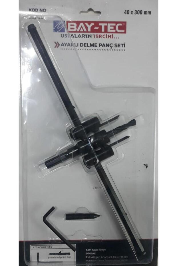 Bay-Tec Ayarlı Delme Panç Seti 300mm Mk0314 PAMİRAVM - 1
