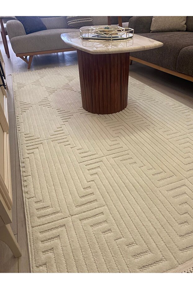 Krem İskandinav halı - 1