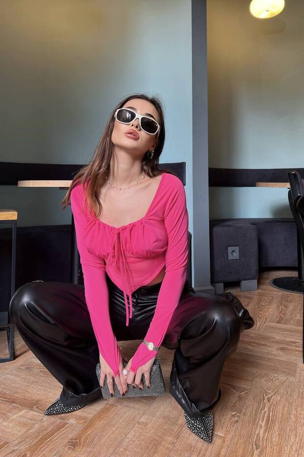 Dijital Baskı Tül Bluz - 2