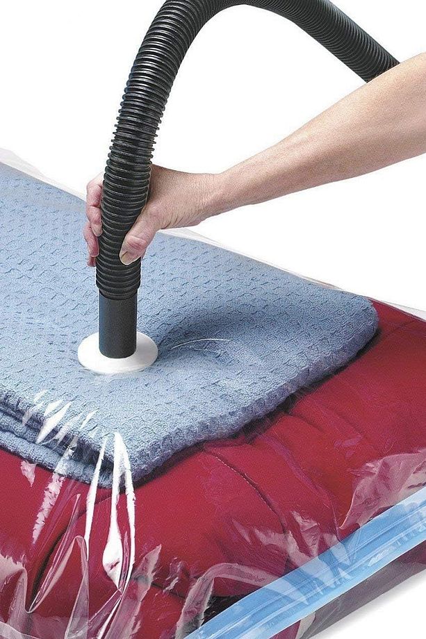 Pratik Elbise Vakumlu Hurç Yorgan Hurcu Vakumlu Hurç Poşet Saklama Torbası Large 50x70 - 6