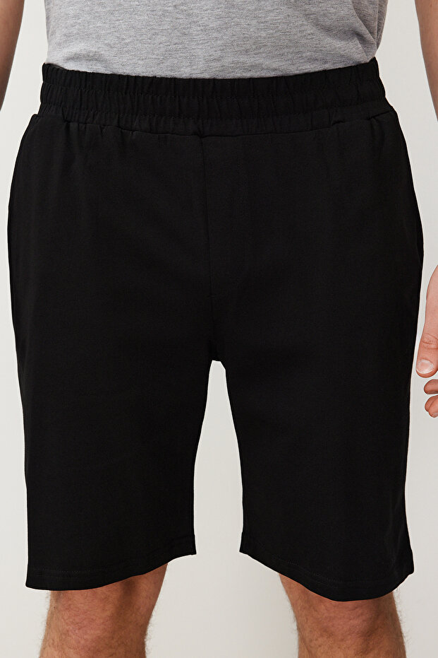 Gri Regular Fit Yazlık Baskılı Şortlu Pijama Takımı THMSS21PT0216 - 5