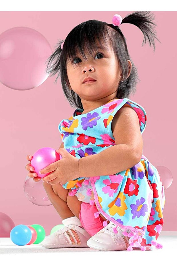 Colorful Girl's Top and Bottom Set RSS22A22