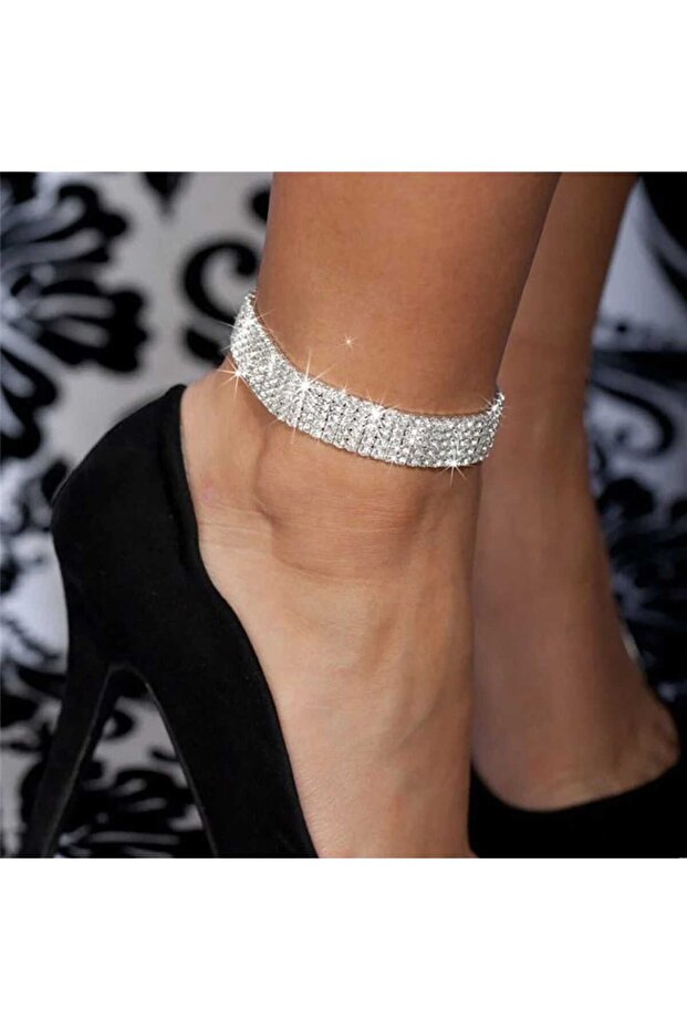 Vintage Taşlı Halhal - 1