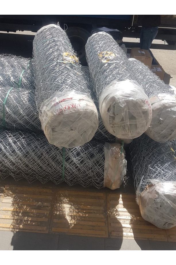 2 mm tel kalınlığı 7×7 cm göz ( 1 mt-20mt )Galvanizli Helezon Bahçe Çit Tel Örgü - 7