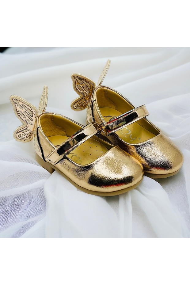 Girl's Butterfly Orthopedic Sole Ballerinas