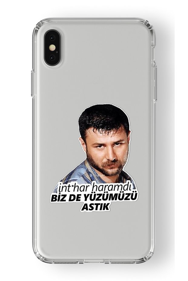 حافظة شفافة مطبوعة بتصميم وجهنا متوافقة مع هاتف Iphone X وXs