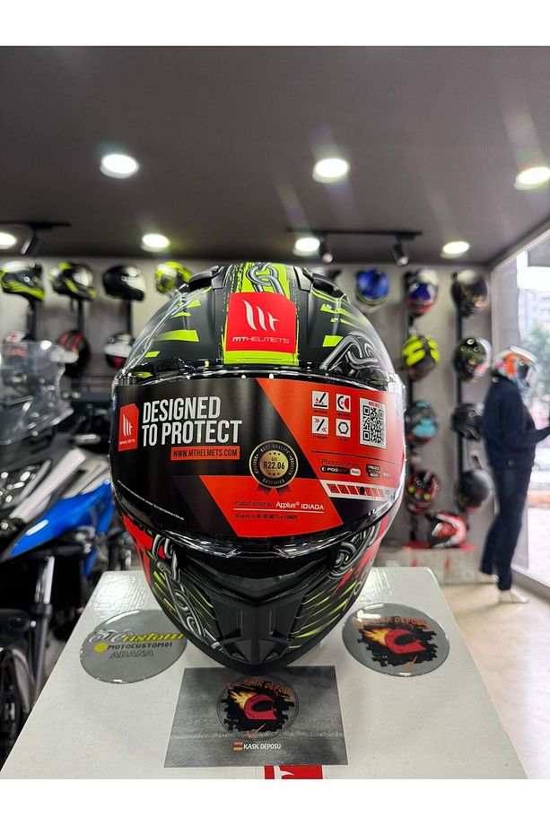 Helmets Stinger 2 AKIN A3 Mat Kapalı Kask - 2