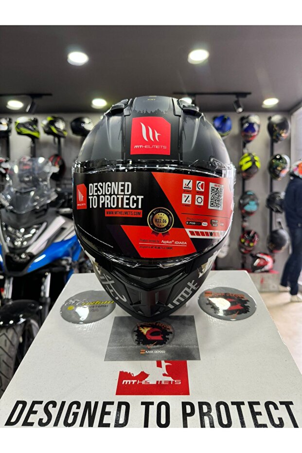 Helmets Stinger 2 KRT B9 Mat Kapalı Kask - 3