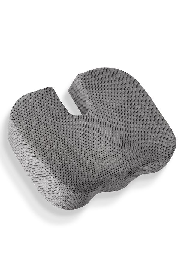 Ortopedik Oturma Minderi Hemeroid Kuyruk Sokumu Coccyx Oturma Minderi Visco Minder Gri - 1