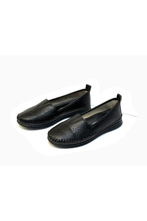 Kafkaslar Non-Slip Orthopedic Sole Soft Sandal Model Daily Women's Ballerina Shoes