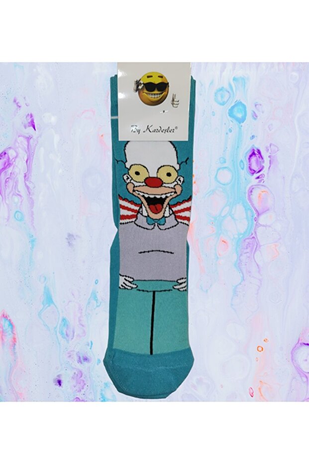 KRUSTY PATTERNED SOCKS - 1