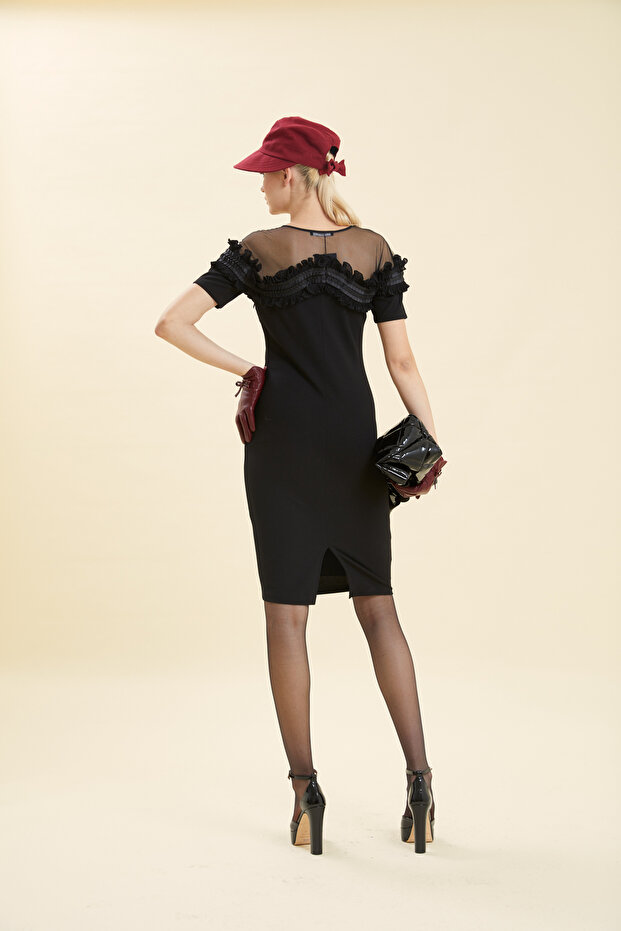 FIRFIRLI ABİYE ELBİSE - 3