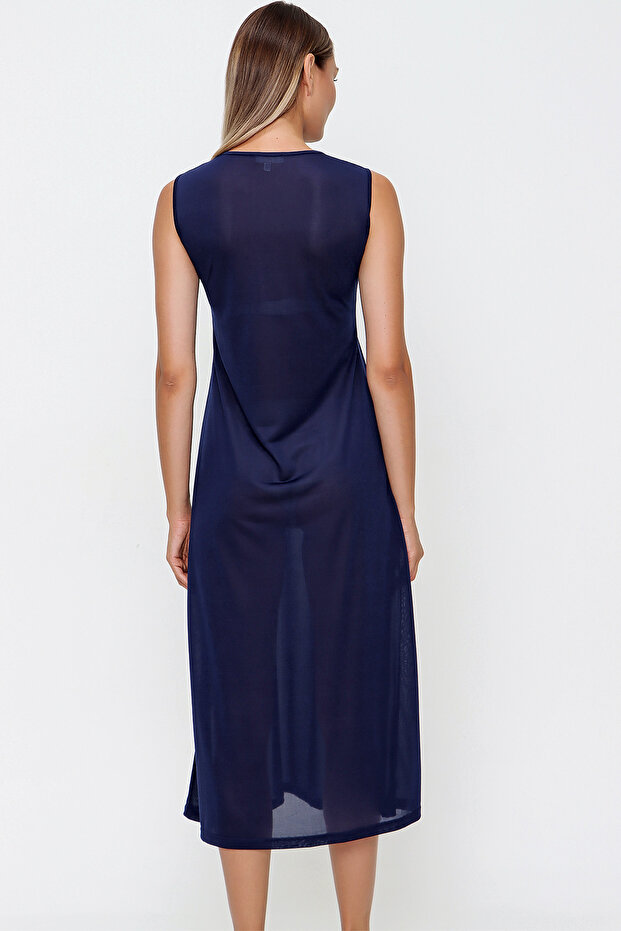 Sıfır Kol Jüpon Elbise - 8