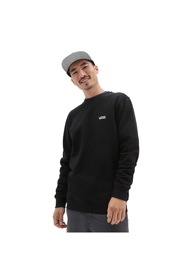 Core Basic Crew Blac Sweatshirt - 3